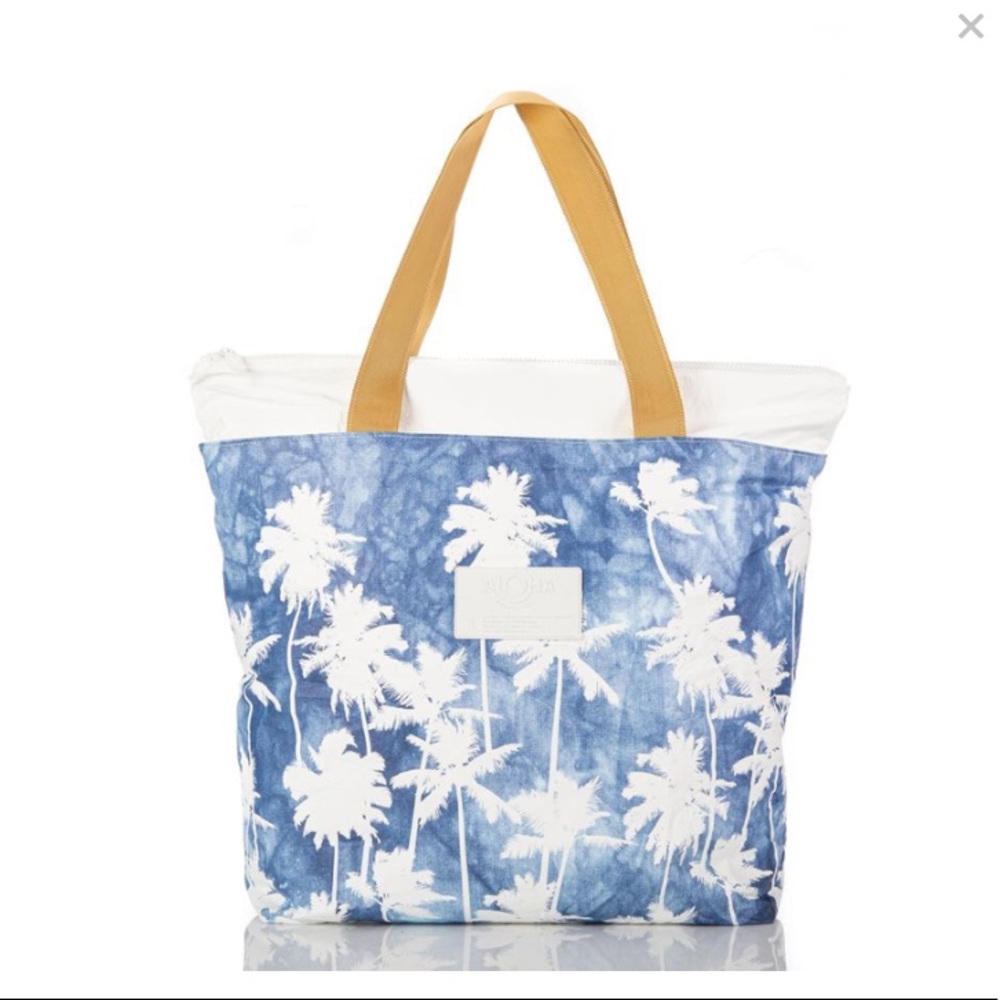 Aloha Collection tote bag indigo palms day tripper